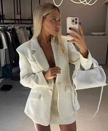 Жіночий стильний твідовий костюм з тканини: Твід Шанель Одеса