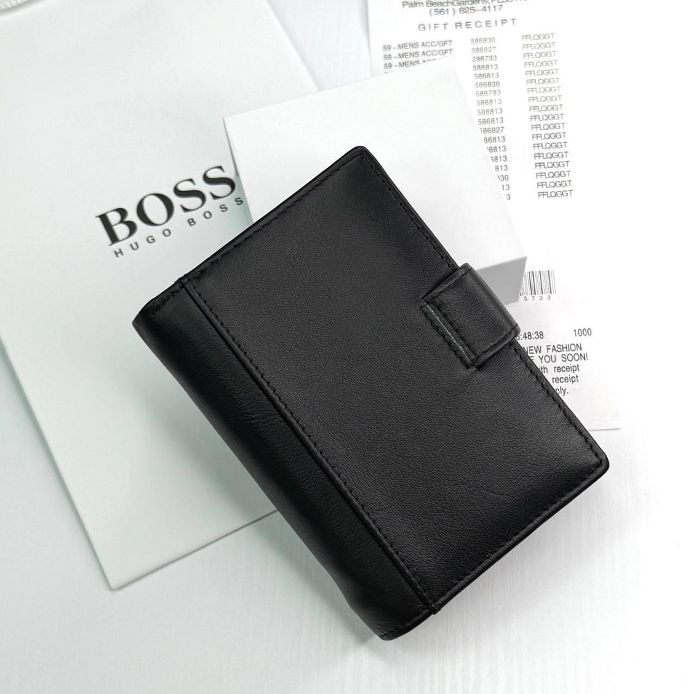 Мужской брендовый кошелек на застежке Boss (7702) Киев - изображение 6