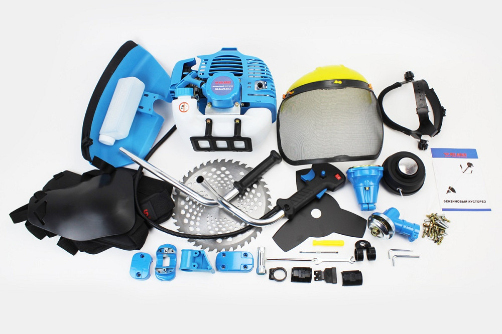 Тример (мотокоса) БІЛОРУСЬ - 5,5л.с. (Шпуля-1шт+ніж 3Т-1шт+40Тпоб-1шт, труба D-28mm х 9T) Київ - фото 1