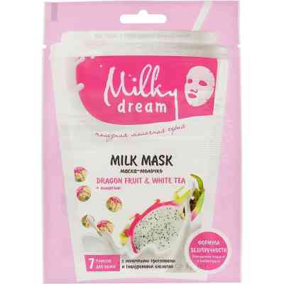 Маска для обличчя Milky Dream тканинна Пітахая і білий чай 20 мл (4820205302480) Вінниця