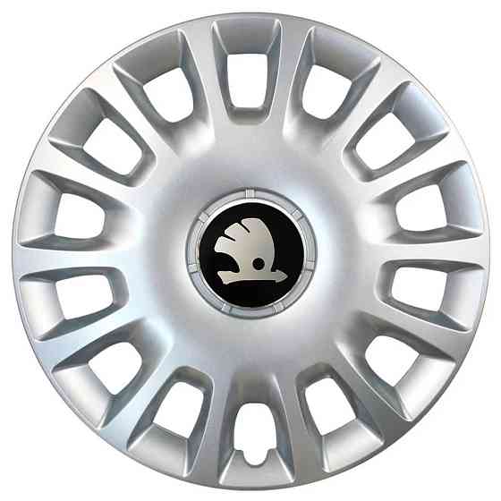 Автомобильные модельные колпаки R15 Skoda 307 4шт, SJS, серебряные Киев