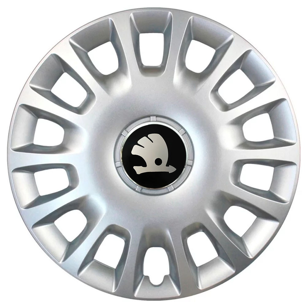 Автомобильные модельные колпаки R15 Skoda 307 4шт, SJS, серебряные Киев - изображение 1