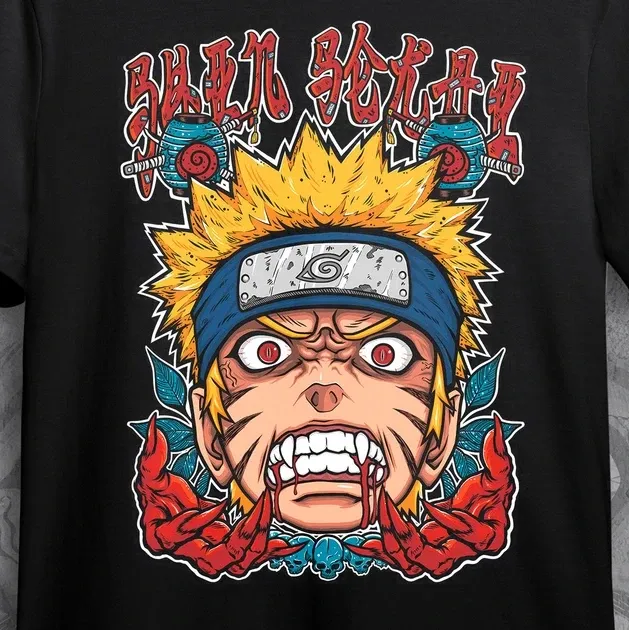 Футболка для подростка мальчика с принтом Наруто Демонічна Сила Размер 160 Anime10031 Днепр - изображение 4