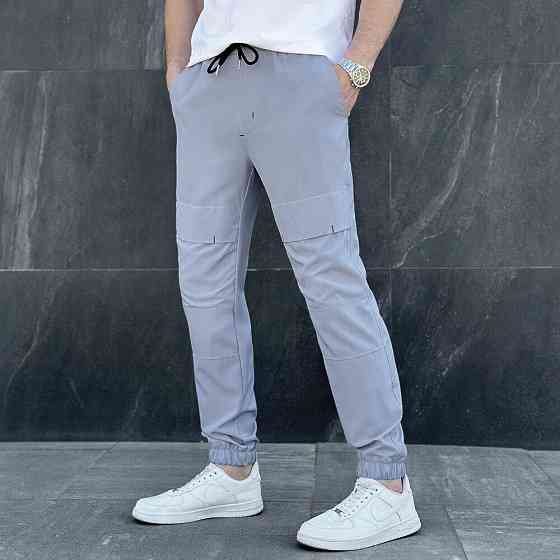 Чоловічі штани джогери з кишенями сірі Pobedov Vershyna Київ