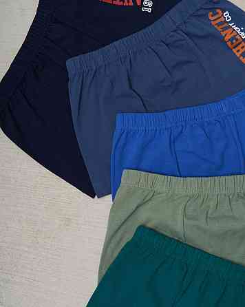 Боксеры подростковые однотонные - сбоку надпись. Набор из 5 шт. Nicoletta 30608 10-11 Киев