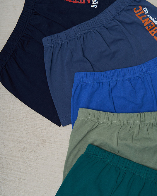 Боксеры подростковые однотонные - сбоку надпись. Набор из 5 шт. Nicoletta 30608 10-11 Киев - изображение 3