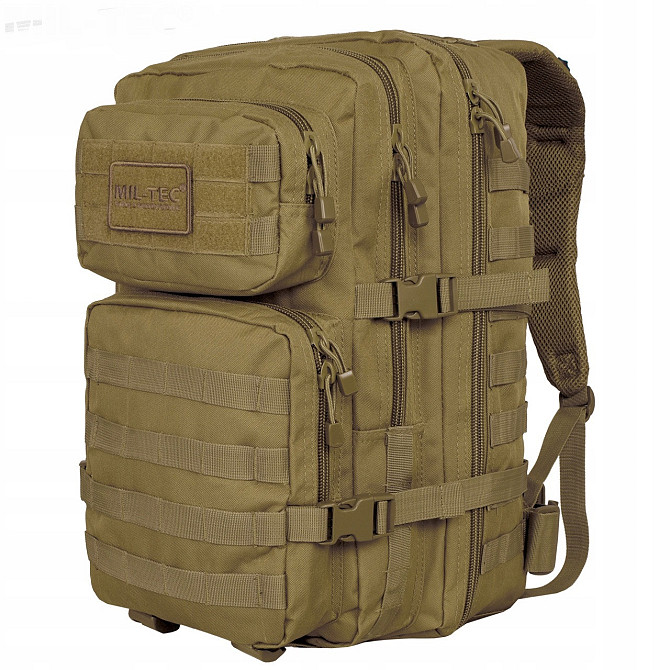 Тактичний Рюкзак 36 літрів із системою Molle 25 мм Mil-Tec від Sturm "Assault Large" (14002205) Coyo Нововолинськ - фото 2