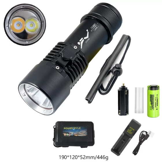 Підводний ліхтар Police 8774 T6 4000 лм Чорний Київ