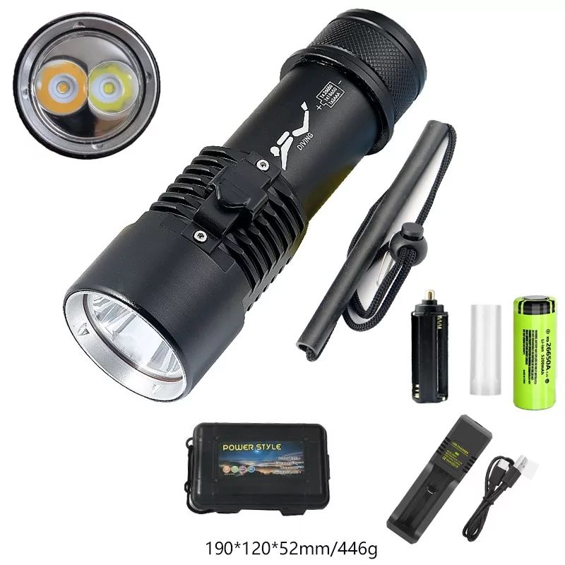 Подводный фонарь Police 8774 T6 4000лм Черный Киев - изображение 4