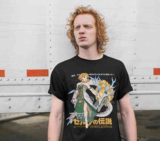 Футболка аниме Легенд Зелда Линк То оверсайз (S/M/L) Черний AnimeJ0975 Днепр