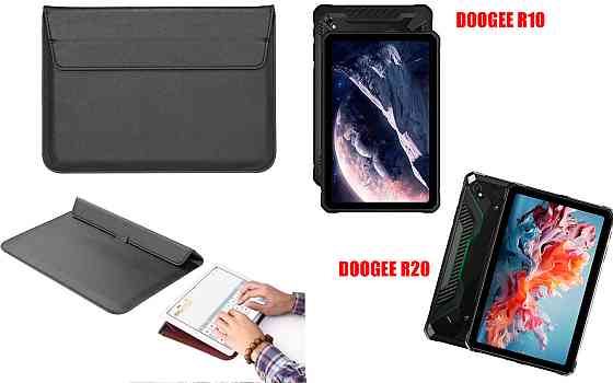 Чохол-конверт VitoCase для Doogee R10, з функцією підставки для планшета Чорний Київ