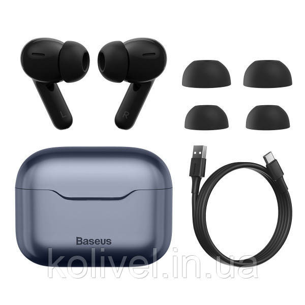 Навушники з мікрофоном Baseus SIMU ANC True Wireles Earphones S1 Pro Темно сині (NGS1P-0A) Киев - изображение 2