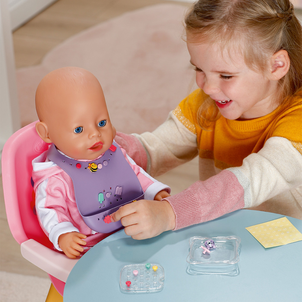 Нагрудник для ляльки Baby Born серії Pinplay – Стильне годування Днепр - изображение 8