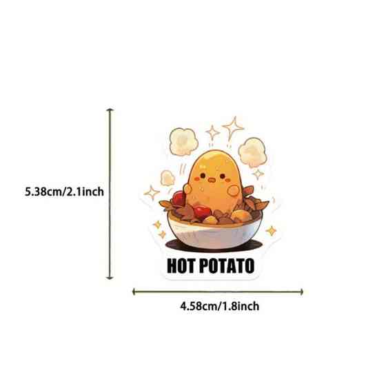 Наклейки "Картопля". Стікери "Potato". Водонепроникні мемні наклейки для пляшки води, комп'ютера, 50 Київ