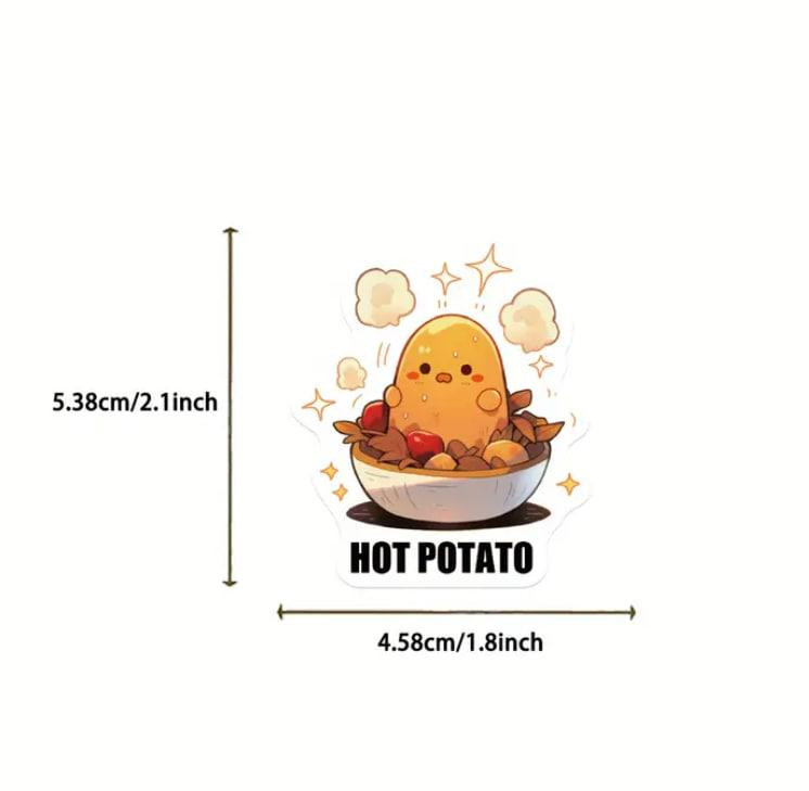 Наклейки "Картопля". Стікери "Potato". Водонепроникні мемні наклейки для пляшки води, комп'ютера, 50 Київ - фото 3