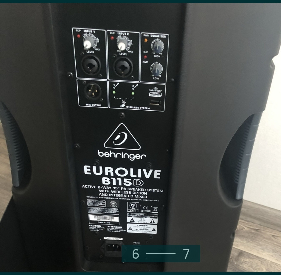 Колонки/ Топы Behringer B115D. Харьков - изображение 6