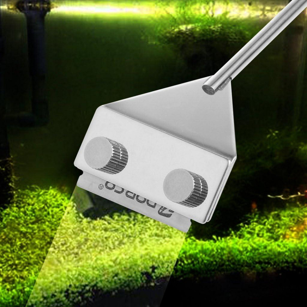 Скребок для акваріума скло нержавіюча сталь лезо для очищення водоростей 4,3×1,8 см ергономічний Київ - фото 7