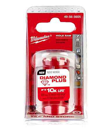 Коронка алмазна Diamond Plus MILWAUKEE, діаметр 22мм (з різьбою) Одеса