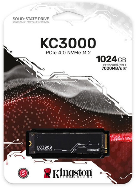 Накопичувач SSD 1 TB Kingston KC3000 M.2 2280 PCIe 4.0 x4 NVMe 3D TLC (SKC3000S/1024G) M.2 2280 Харків - фото 3