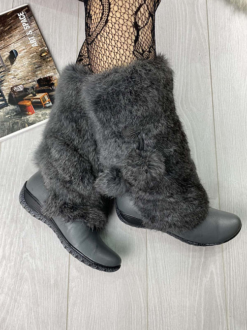 TopS Унти жіночі TopS КР-65 сірі (зима, шкіра натуральна) (1674) лише 39р. 39, сірі Коломыя - изображение 1