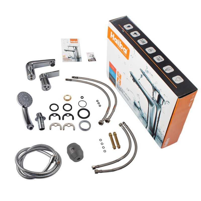 Змішувач для ванни Haiba Alex 022 з трьохотвірним монтажем (HB3945) Харків - фото 6