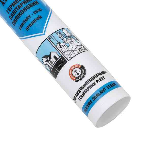 Asmaco Герметик силиконовый санитарный прозрачный 280мл (310г) ОАЭ ASMACO (2732201) Коломия