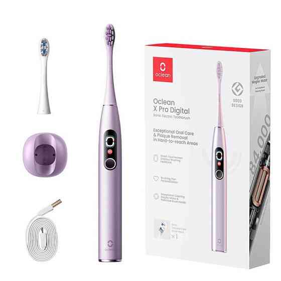 Розумна зубна електрощітка Oclean X Pro Digital Electric Toothbrush Purple (6970810553475) ( Purple ) Харків