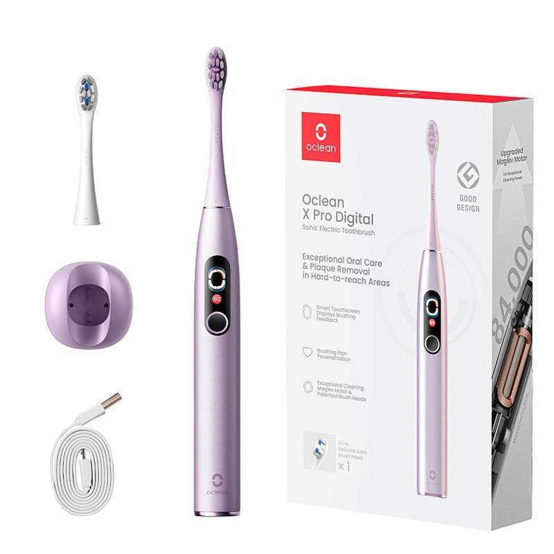 Розумна зубна електрощітка Oclean X Pro Digital Electric Toothbrush Purple (6970810553475) ( Purple ) Харків - фото 1