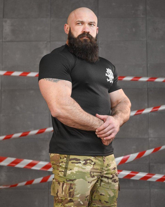 Тактическая потоотводящая футболка SABUR трон черная НП5192 Одесса - изображение 2