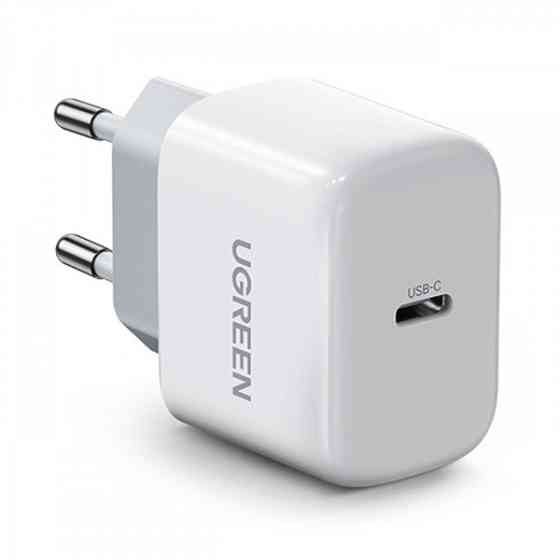 Зарядний пристрій 1xUSB 20W (USB С QC4.0+/PD3.0) Mini Charger White CD241 Ugreen (10220) Киев