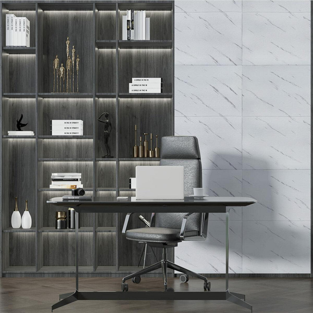 Самоклеюча 3D панель 700х700х4мм Біла мармурова плитка (364) SW-00001142 Дніпро - фото 5