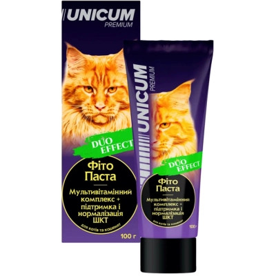 Паста для тварин Unicum Duo Мультивітамін+ШКТ для котів та кошенят 100 г (4820150208806) Вінниця - фото 1