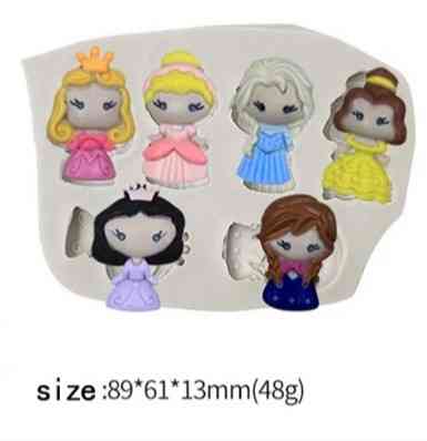 Молд силіконовий Лялечки 89 на 61 мм сірий Київ