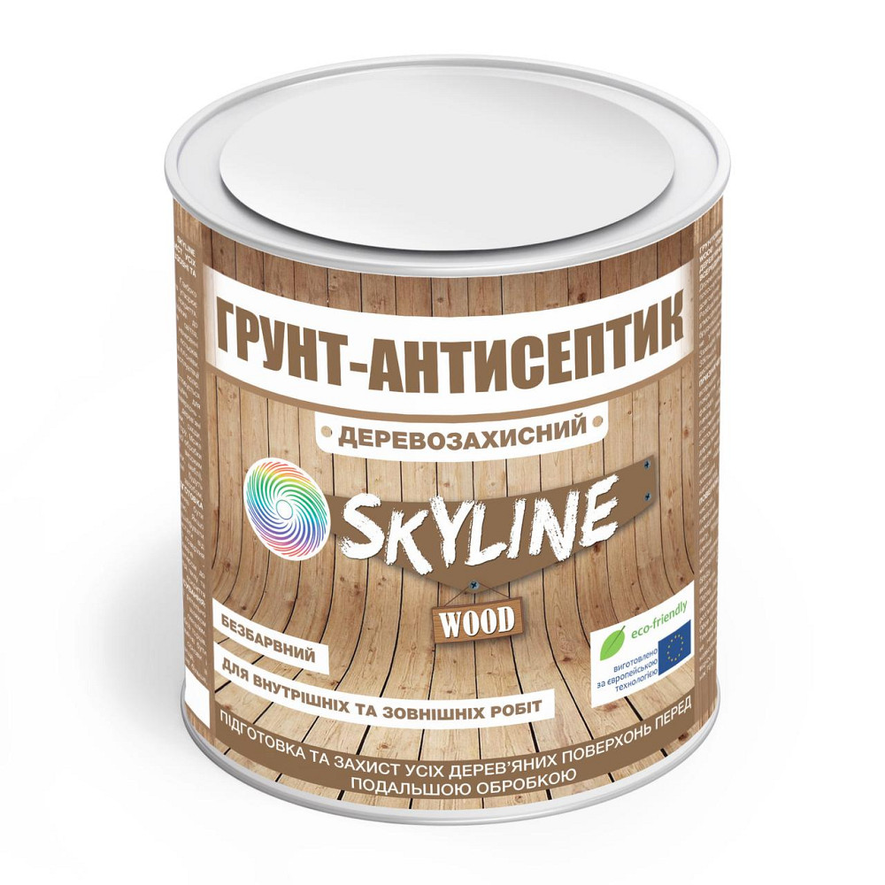Ґрунтовка-антисептик деревозахисна Skyline Wood 0.75 л (протигрибкова) Харків - фото 3