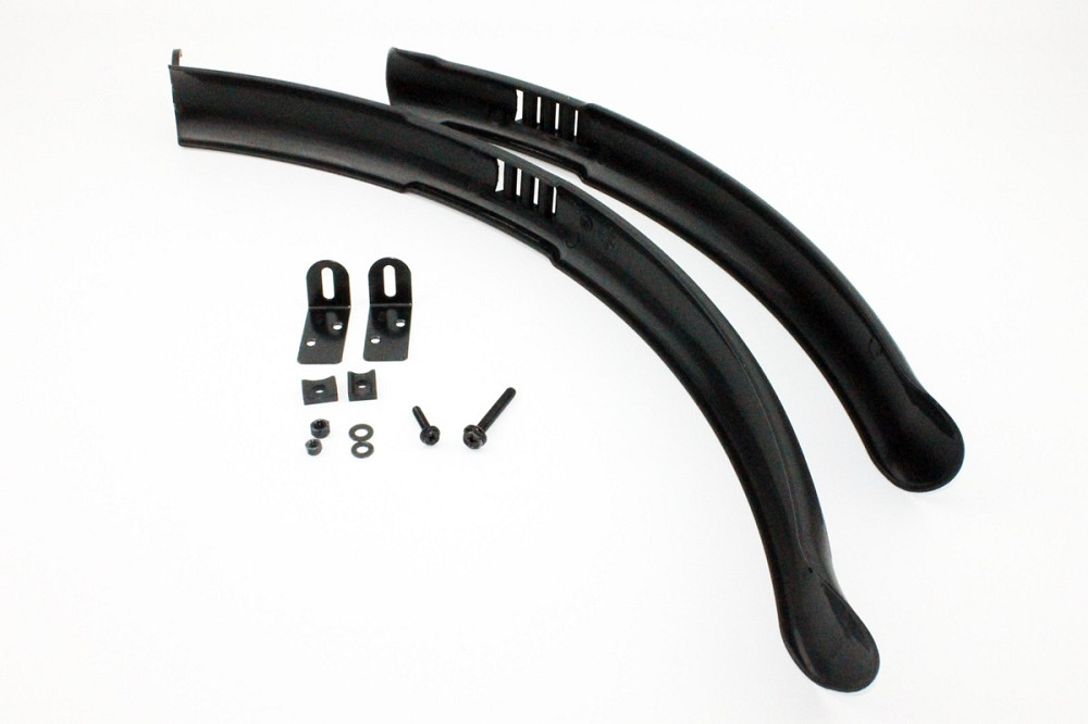 Крила пластмасові 26" MTB довгі, чорні SMG-613 Київ - фото 1