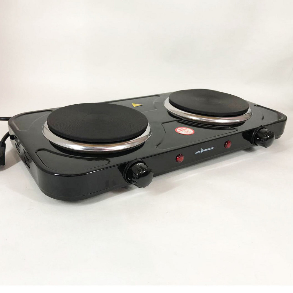 Кухонна плита для маленької кухні, Настільна потужна плита Електрична на подвійну конфорку SF-44 Івано-Франківськ - фото 5