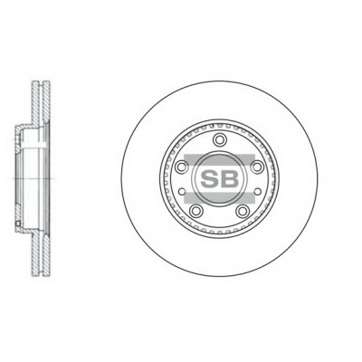 Тормозной диск HI-Q SD4406 Винница - изображение 1