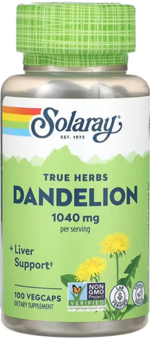 Одуванчик Solaray Dandelion Root 520mg 100 вег капс Киев - изображение 1