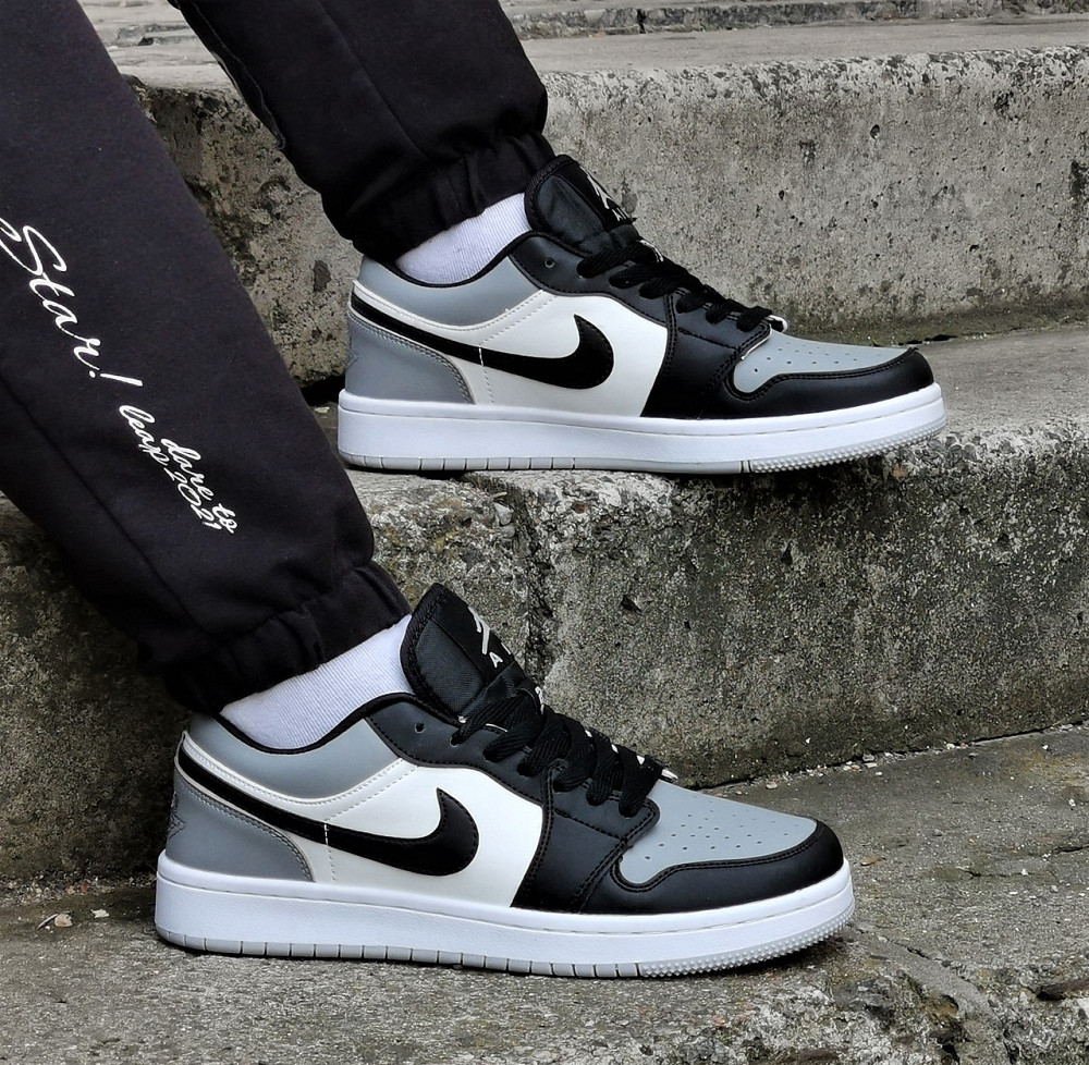 Кроссовки Nike Jordan Белые Мужские Джорданы Черные Серые Найк (размеры: 41,42,43,44) Видео Обзор Днепр - изображение 1