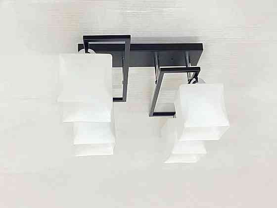 VALESO Стельова Люстра на 4 плафони VALESO 6957B/4 (Чорний+Хром) Коломия