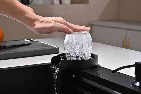 Кухонна мийка водоспад Willda чорна / Nano Black 68x46x22 см (522080823) Київ