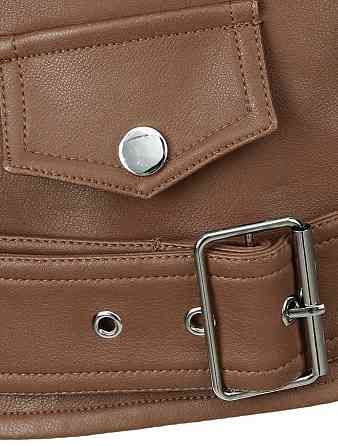 Куртка косуха  женская эко кожа Коричневый M-L Харьков