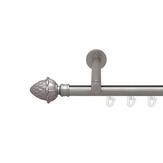 Карниз Orvit Цинара металевий однорядний циліндр на профіль (16 см) профільна труба  Сатин 19 мм 300 см (00-00015178) Львів