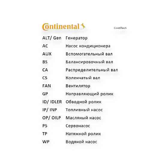 Ремень 2108, 2109, 21099, 2110-2115, 1117-1119 (8 кл) 111 зуб квадратный Continental ГРМ Мукачево