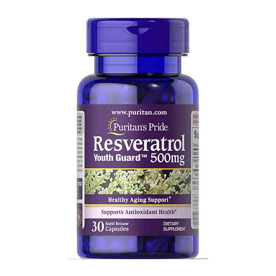 Ресвератрол Puritans Pride Resveratrol 500 мг 30 капсул Луцьк