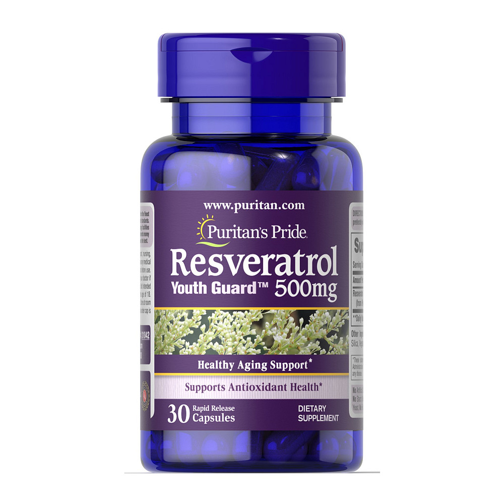 Ресвератрол Puritans Pride Resveratrol 500 мг 30 капсул Луцьк - фото 1