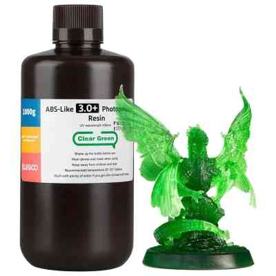 Фотополімерна смола ELEGOO Resin, ABS-like 3.0 plus 1кг, transparent green (50.103.0227) Вінниця