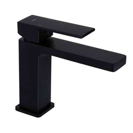 Змішувач для раковини Qtap Gemini QTGEM270BLM45674 (k35), одноважільний, низький, Black Matt Харків