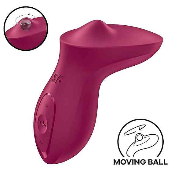 Вібратор для клітора з перлинною стимуляцією Satisfyer Exciterrr Berry, 2 незалежні мотори Sex Aura Київ