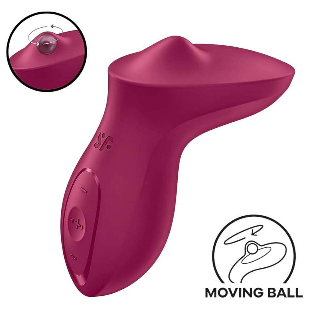 Вібратор для клітора з перлинною стимуляцією Satisfyer Exciterrr Berry, 2 незалежні мотори Sex Aura Київ - фото 1